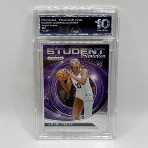 2024 Prizm Draft Picks Angel Reese RC Student Orientation Graded 10 LSU SKY